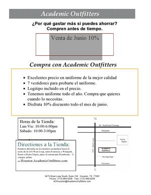  Venta de uniformes escolares